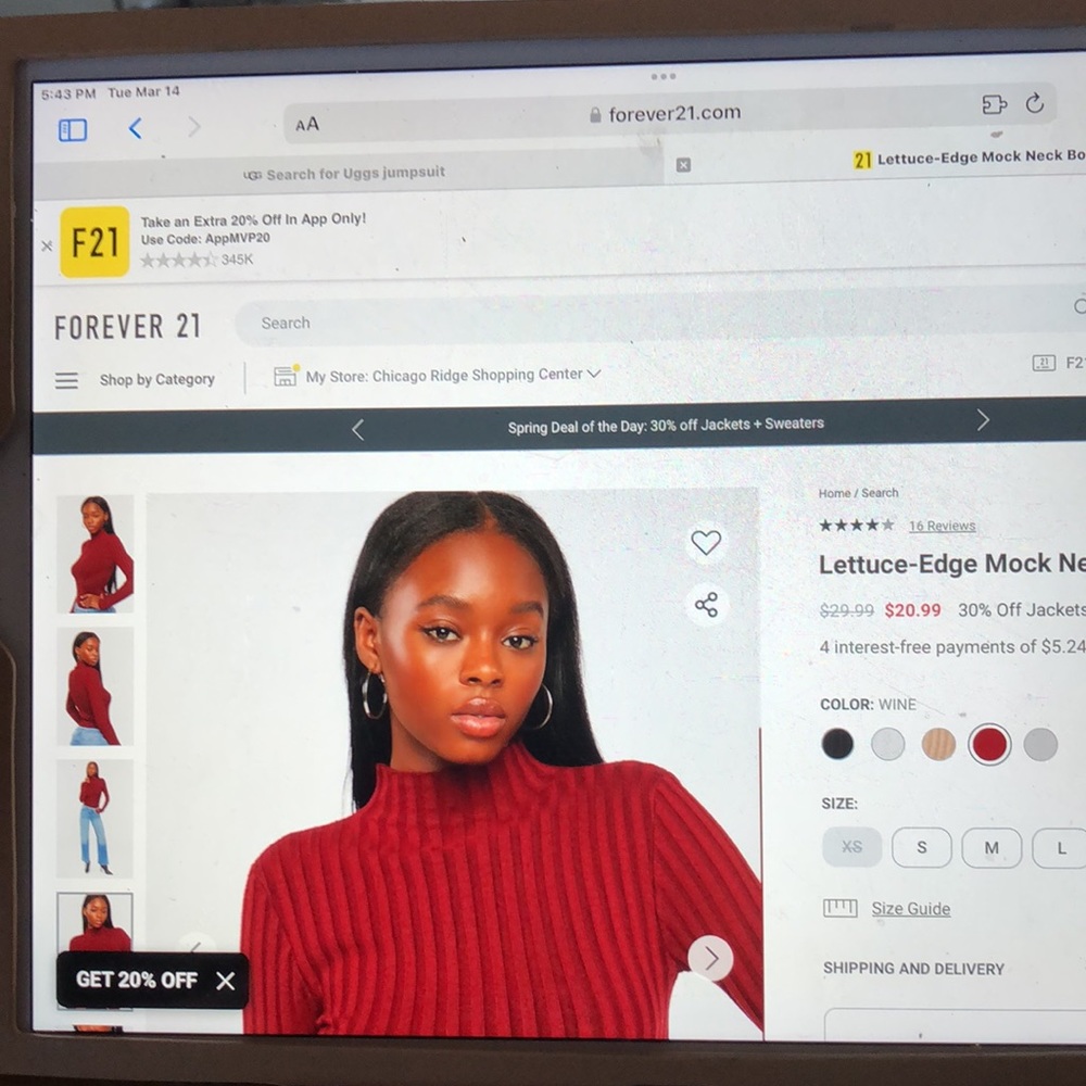 Forever 21 Ribbed Bodysuit Collection - Picture 6 of 6